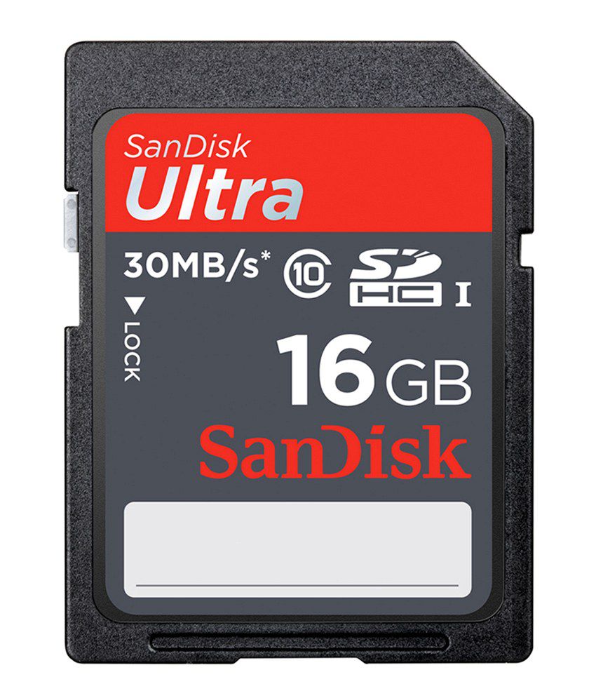     			SanDisk Ultra SDHC Card, 16GB, CLASS 10