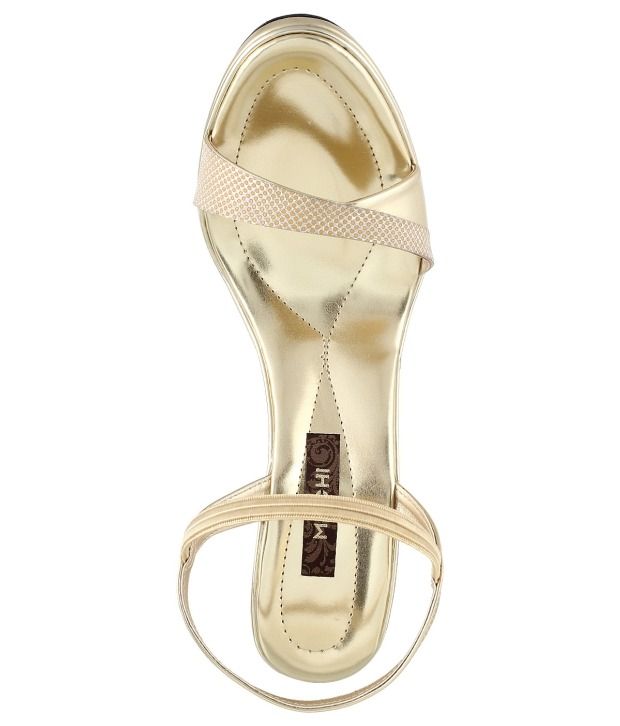 mochi golden sandals