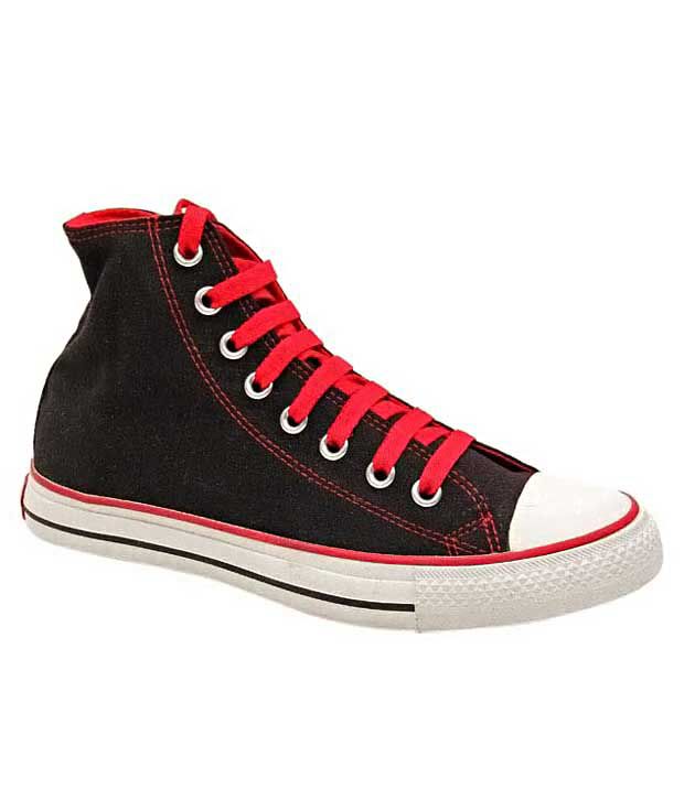 Converse Black  & Red Sneaker Shoes