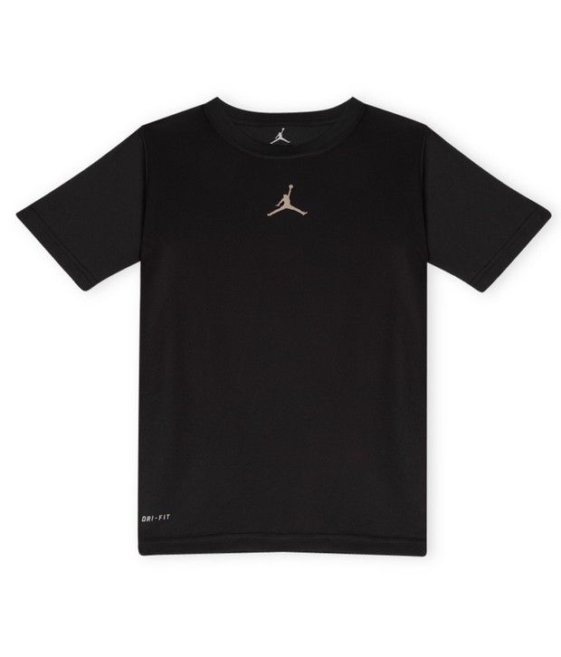 Jordan Black Color T-Shirt For Boys - Buy Jordan Black Color T-Shirt ...