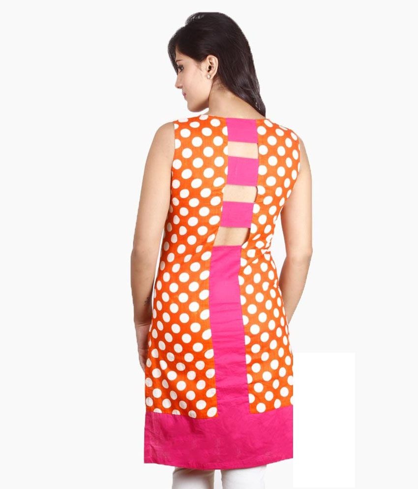 back cut kurti