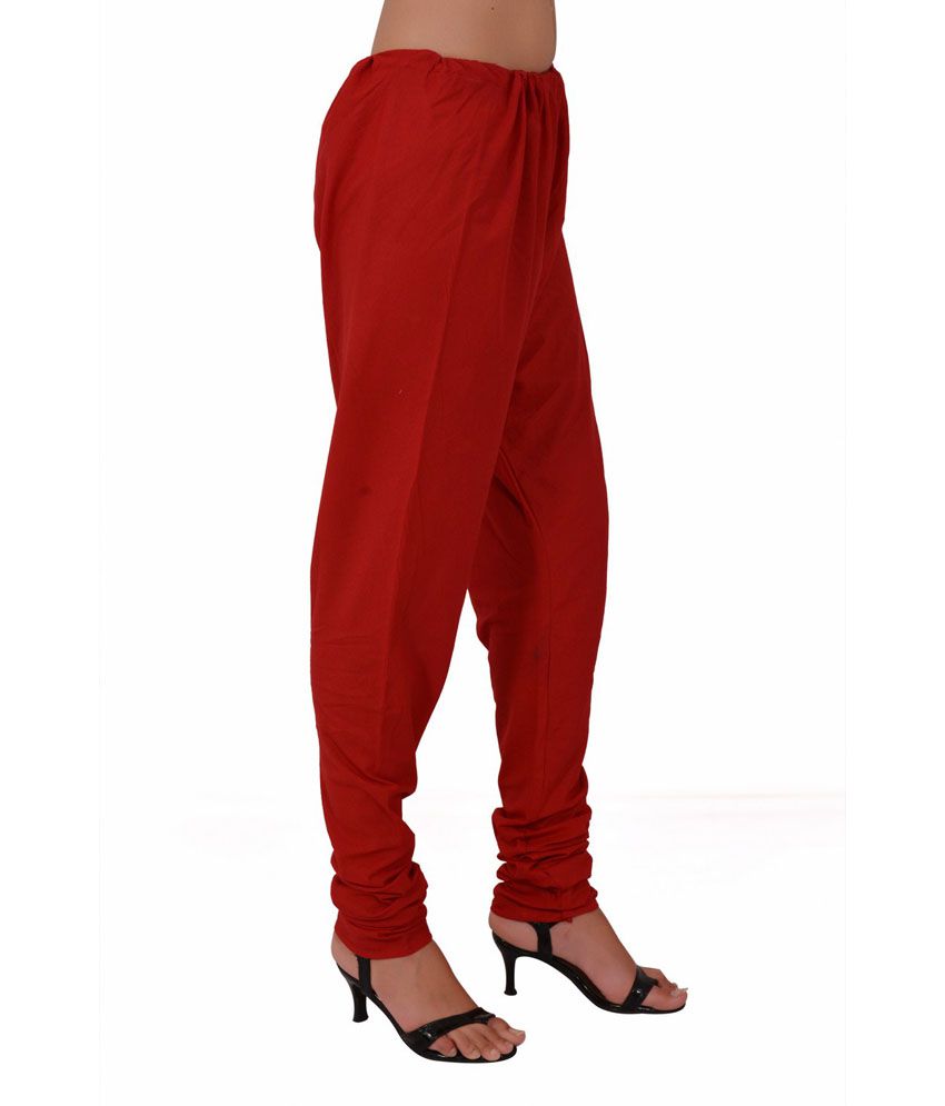 Stylenmart Red Readymade Indian Churidars Pants Price in India - Buy ...