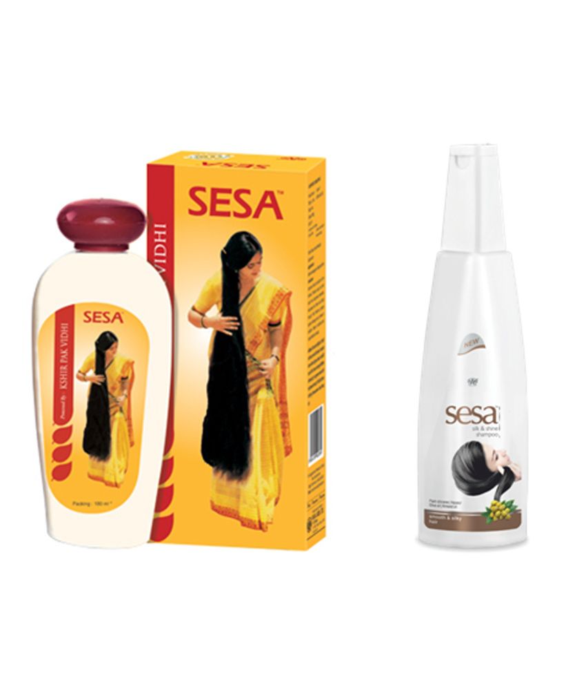 Sesa Hair Oil 180 Ml & Sesa Silk & Shine Shampoo 170 Ml: Buy Sesa Hair Oil  180 Ml & Sesa Silk & Shine Shampoo 170 Ml at Best Prices in India - Snapdeal