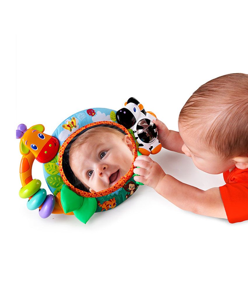 Bright Starts Singing Safari Crib Mirror Baby Toys Buy Bright