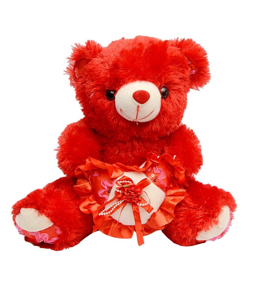 red heart teddy