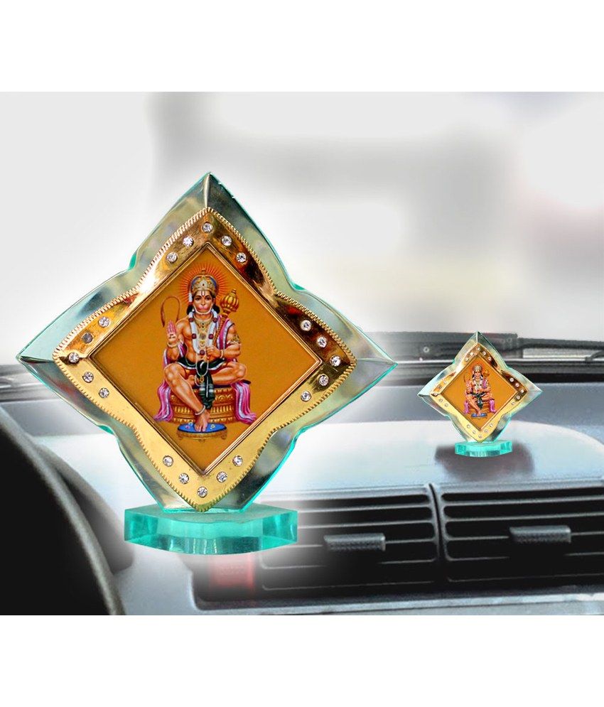 Sai Baba And Hanuman Statue And Automobile Dashboard Idol