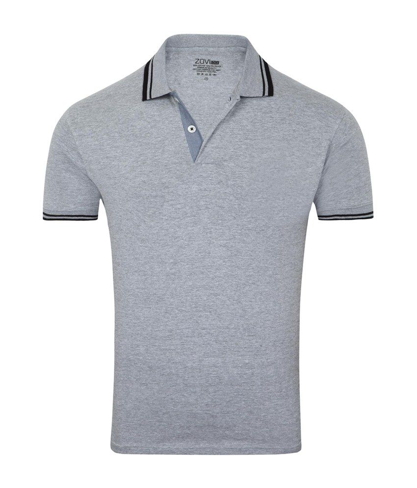 melange polo shirt