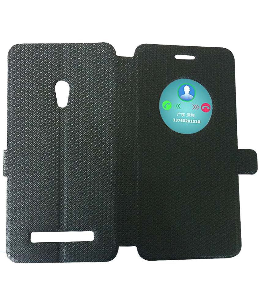 Envy Flip Cover For Asus Zenfone 5 (black) Flip Covers Online at Low