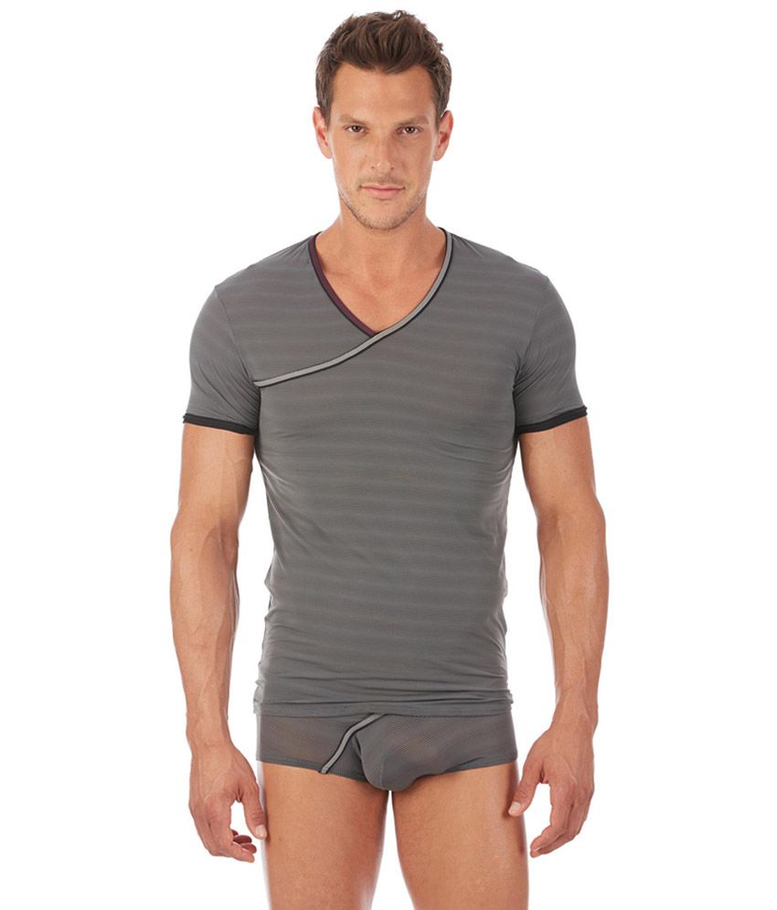 Gregg Homme Gray Polyester T-shirt - Buy Gregg Homme Gray Polyester T ...