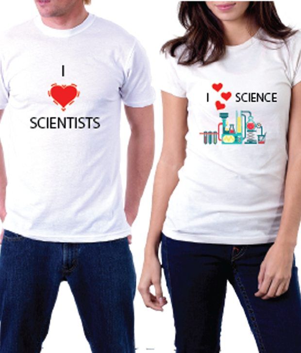 klæde Demon Play Glad Buy La Science Couple Tee's Online at Best Prices in India - Snapdeal