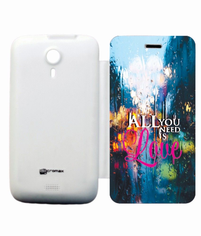 Printland Colored Flip Cover For Micromax A92 All You Love Flip Cover