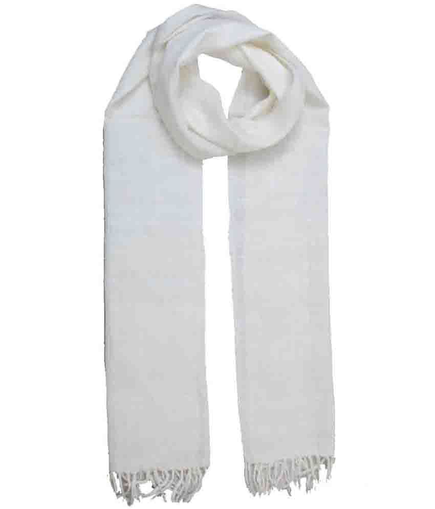 Shopatplaces White Woolen Muffler For Men: Buy Online At Low Price In 