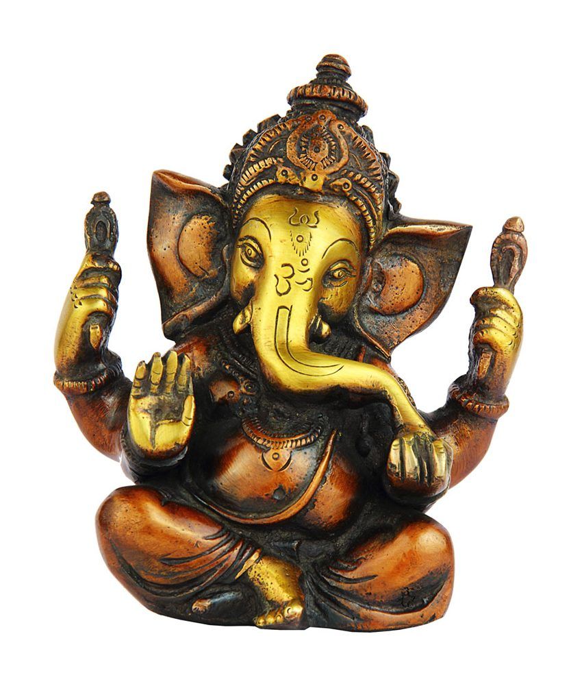 Statue Studio Brass Lord Ganesha Idol: Buy Statue Studio Brass Lord ...