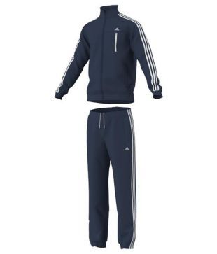 Adidas Blue Woollen Track Suit For Men