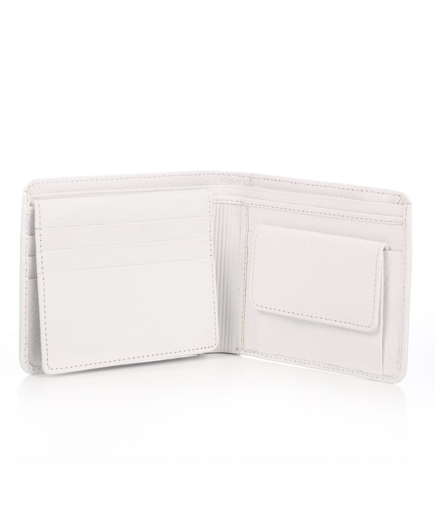 WalletsnBags Leather White Men Regular Wallet: Buy Online at Low Price ...