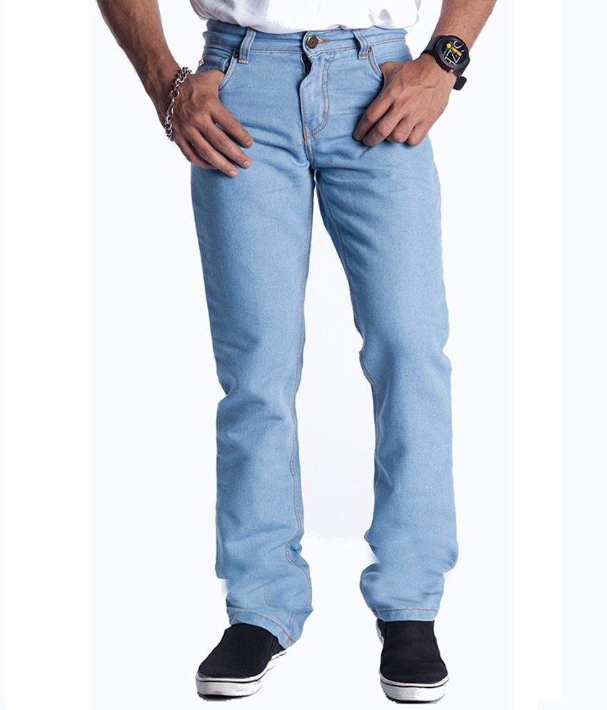 Eurojeans Blue Faded Cotton Jeans - Buy Eurojeans Blue Faded Cotton ...