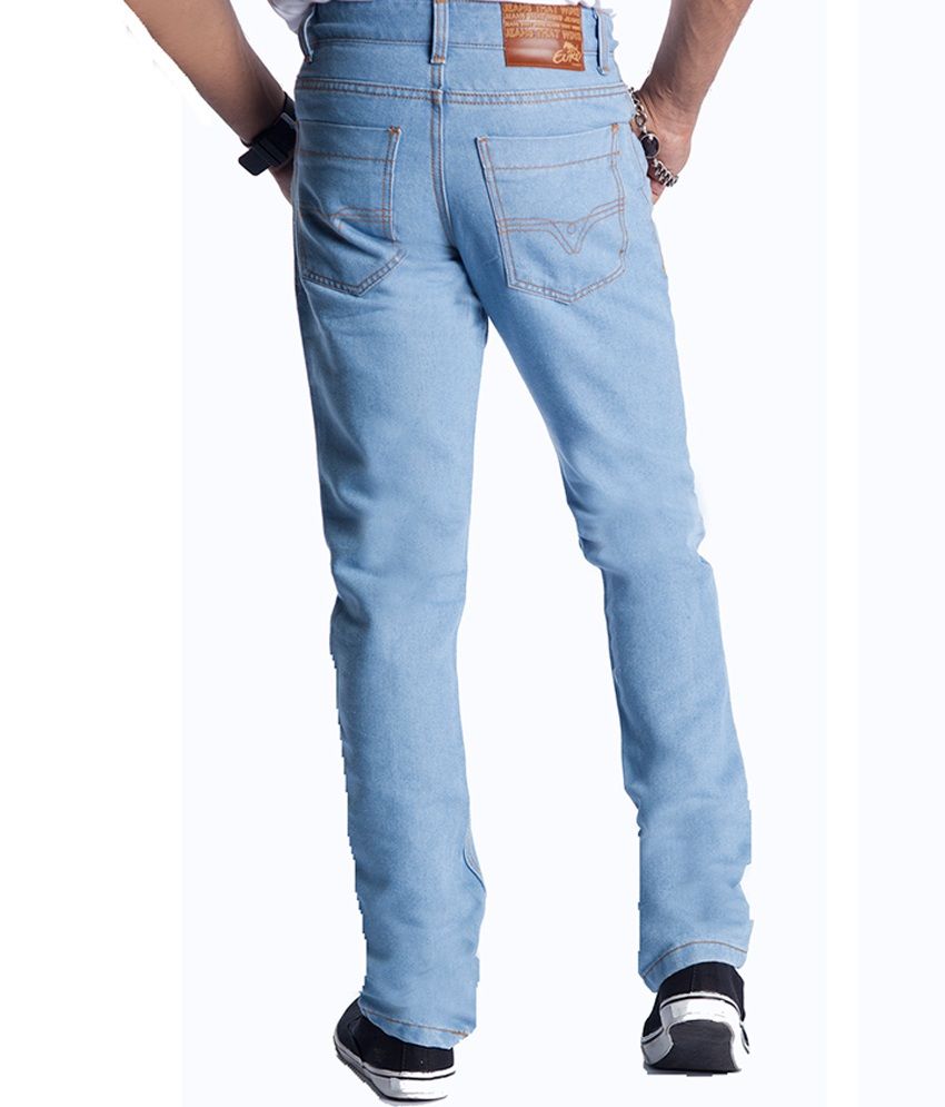 Eurojeans Blue Faded Cotton Jeans - Buy Eurojeans Blue Faded Cotton ...