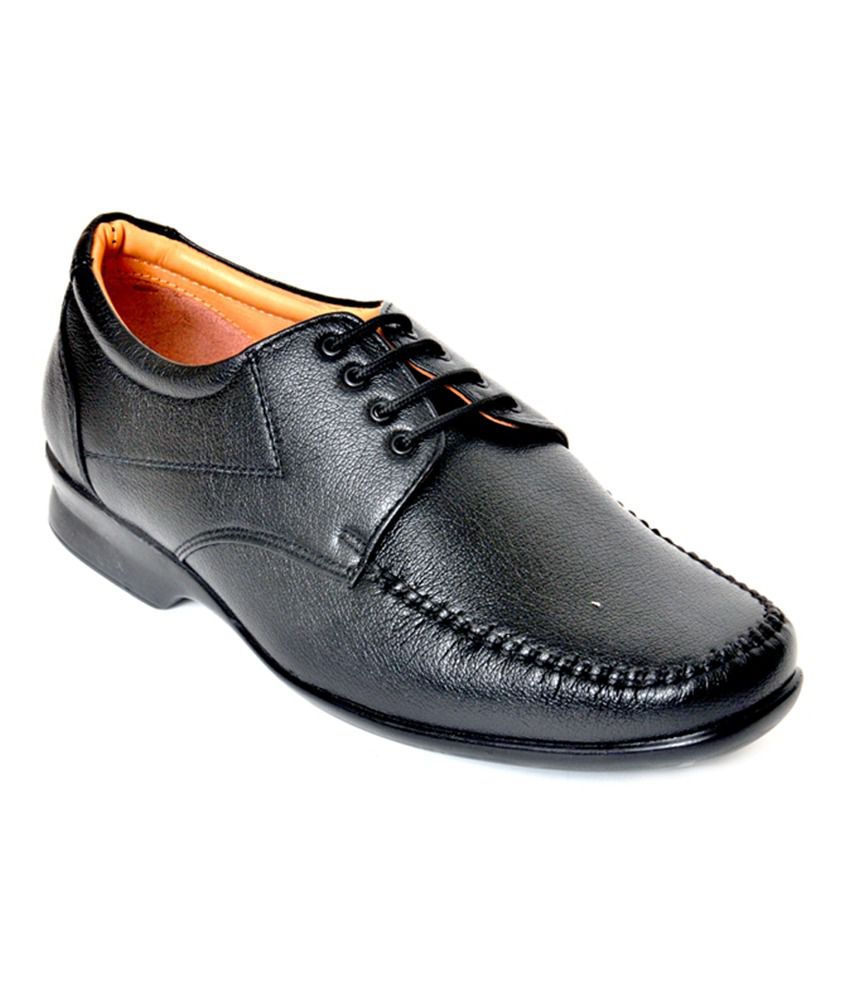 Grip Black Faux Leather Lace Formal Shoes Price in India- Buy Grip ...
