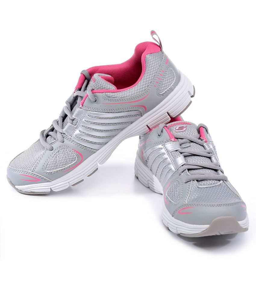SKECHERS GREY HOT PINK UNINTERRUPTED - OUT THERE Price in India- Buy ...
