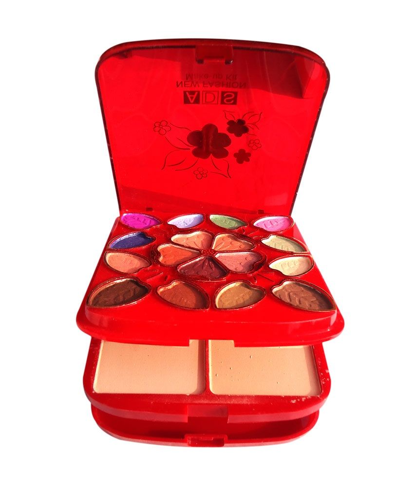 Ads Makeup Kit Contains Eyeshadhow, Compact Powder, Blusher And Lip