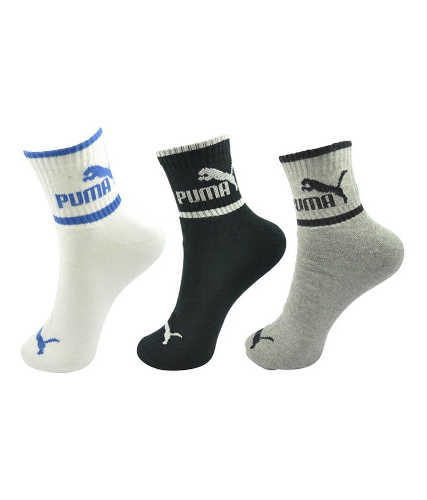 Puma Socks (set Of 3 Pairs) Walnut 
