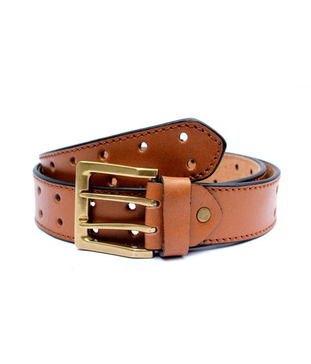 Tops Men Tan Leather Belt Ca 4504 30 Size Belt: Buy Online at Low Price in India - Snapdeal