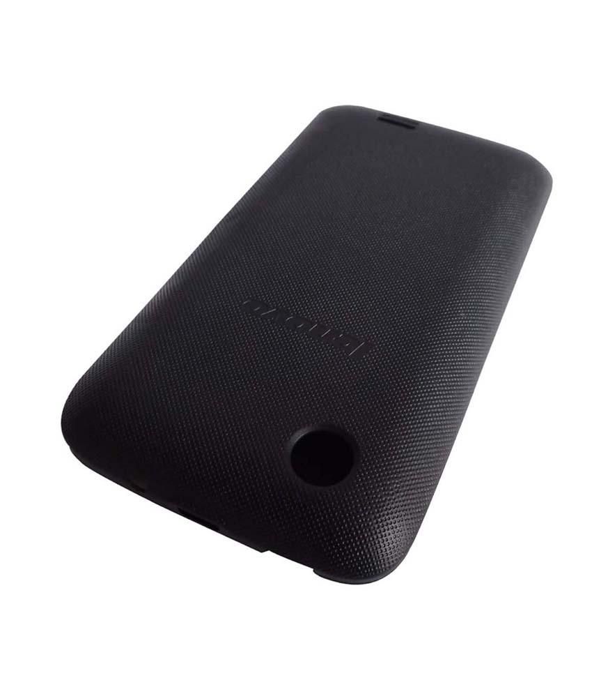 Casecart Premium Flip Book Case Cover For Lenovo A369i Black Flip