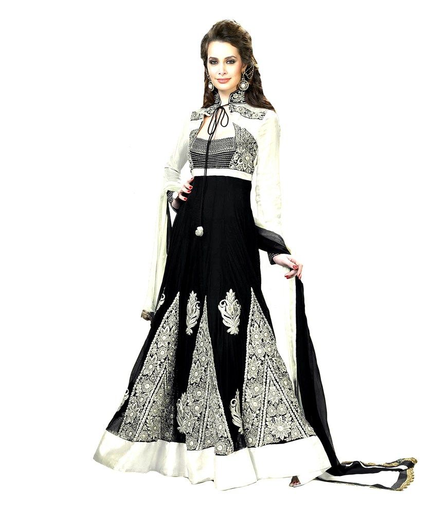 inddus black anarkali