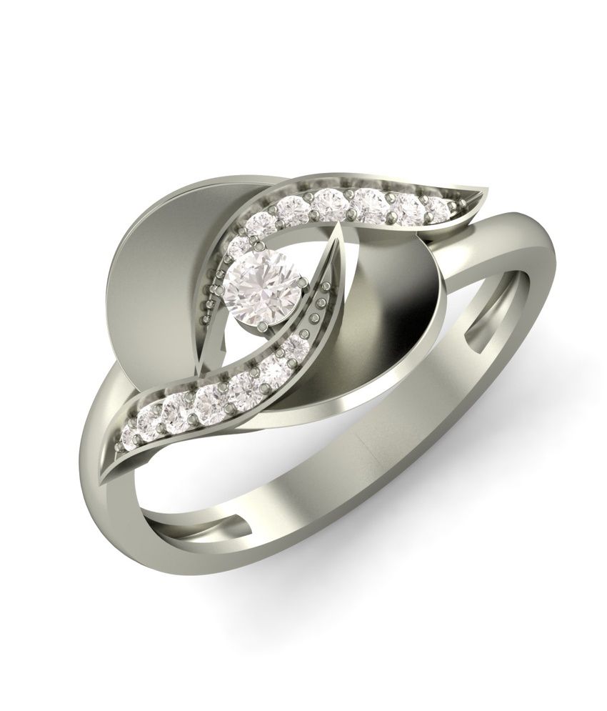 Kuberbox 14k Gold Diamond Milky Way Ring: Buy Kuberbox 14k Gold Diamond ...