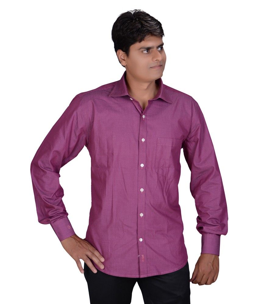 magenta mens shirt