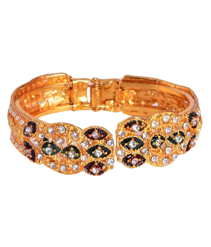 Payal Designs Gold Plated Alloy Kada Buy Payal Designs Gold Plated
