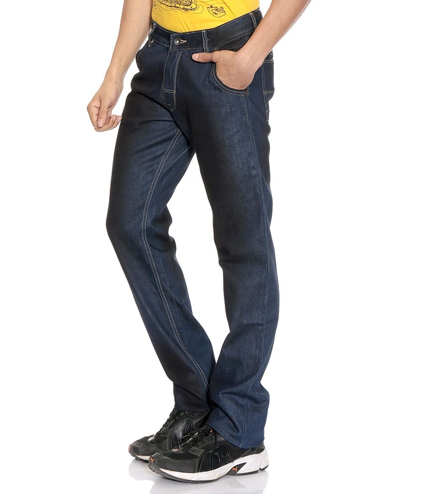 mens slim blue jeans