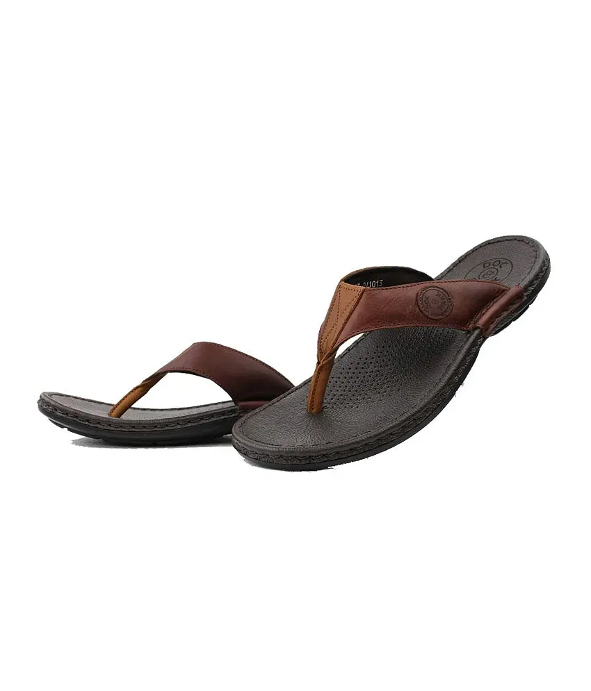 DOC & Mark Men's Black Leather Sandals(A0020) : Amazon.in: Fashion