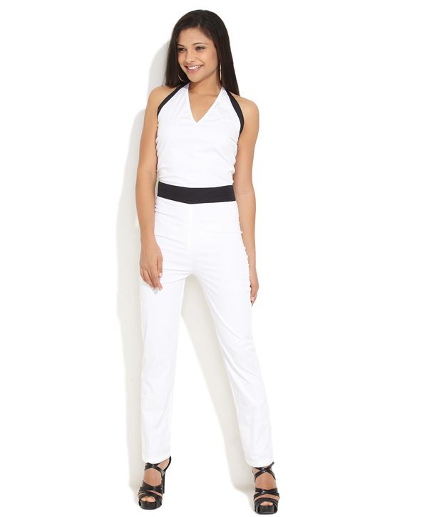 white colour jumpsuit