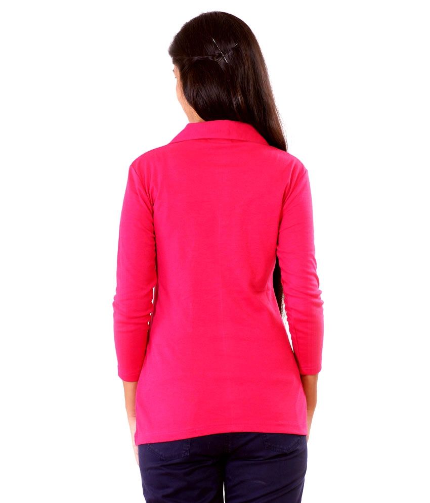 woman pink polo shirt