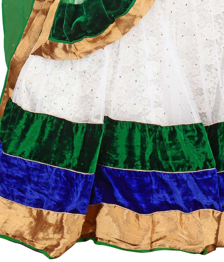 ganni seersucker dress green
