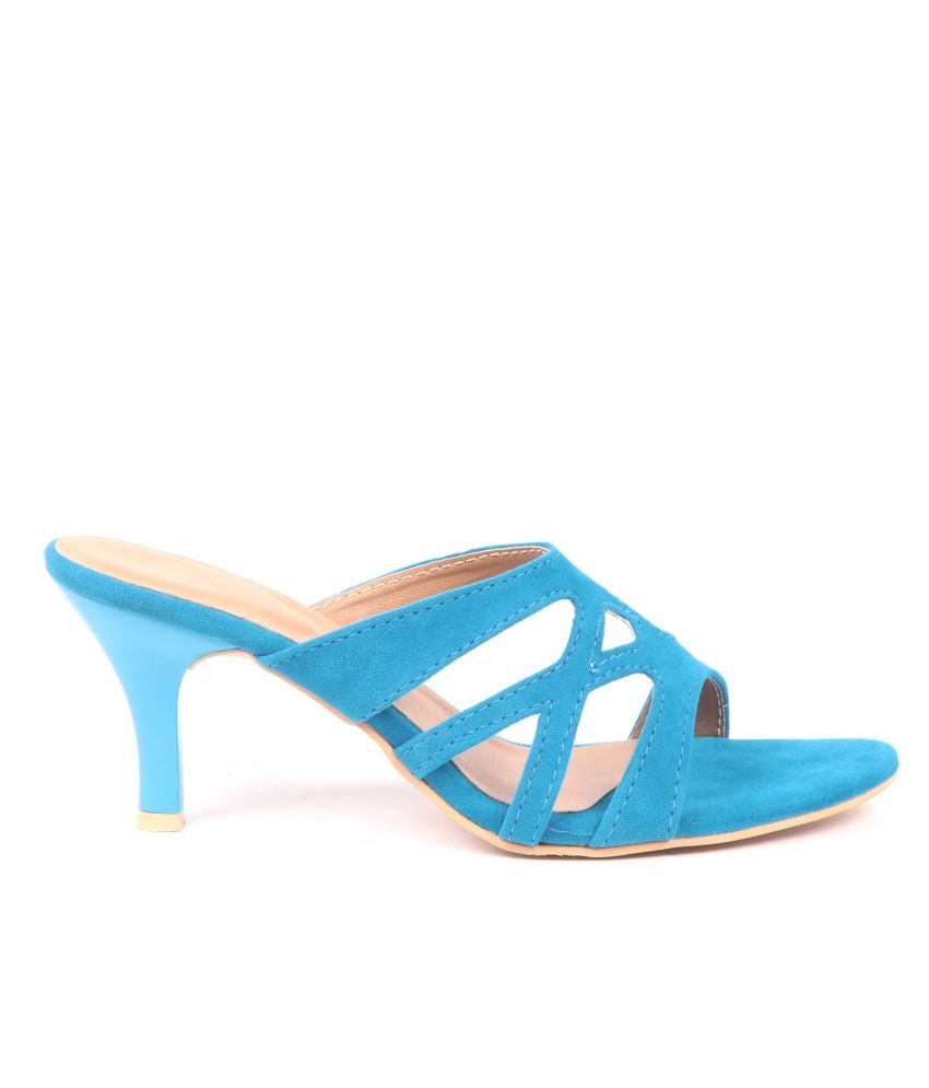 stiletto blue heels