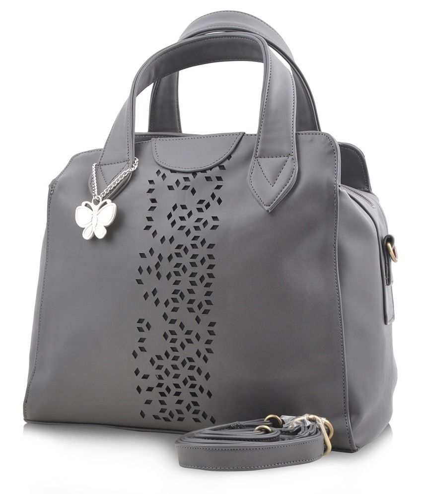 small grey shoulder bag