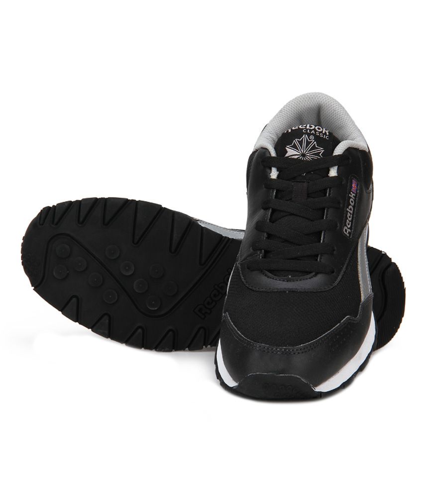 reebok black lifestyle shoes