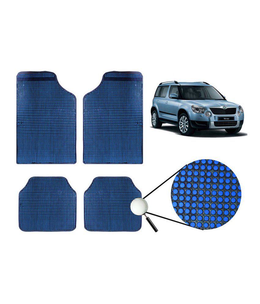 Vheelocityin Circle Blue Car Foot Mat For Skoda Yeti Buy Vheelocityin
