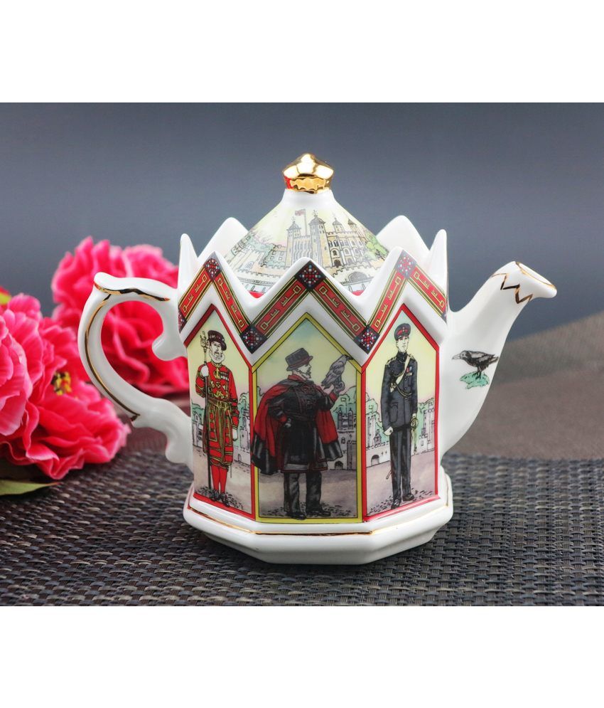 Importwala White Fine Bone China Tea Pot Buy Online at Best Price in