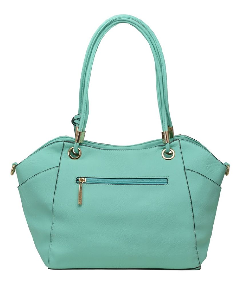 small green shoulder bag