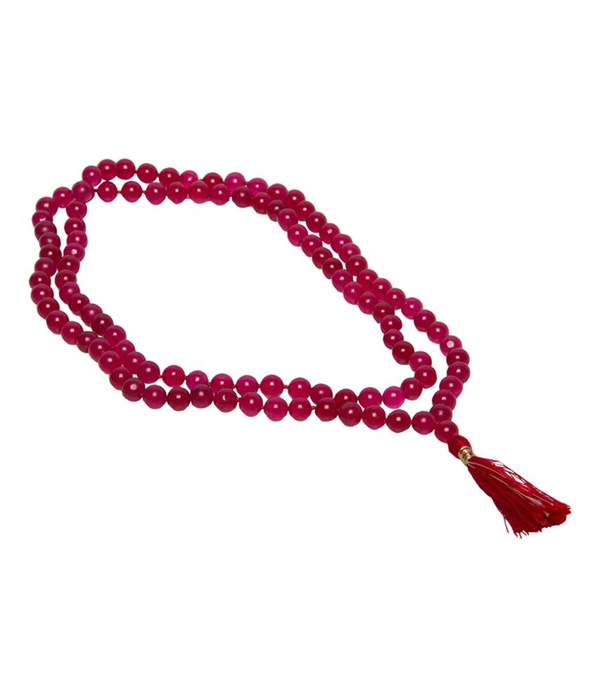     			Yak International Red Agate Mala