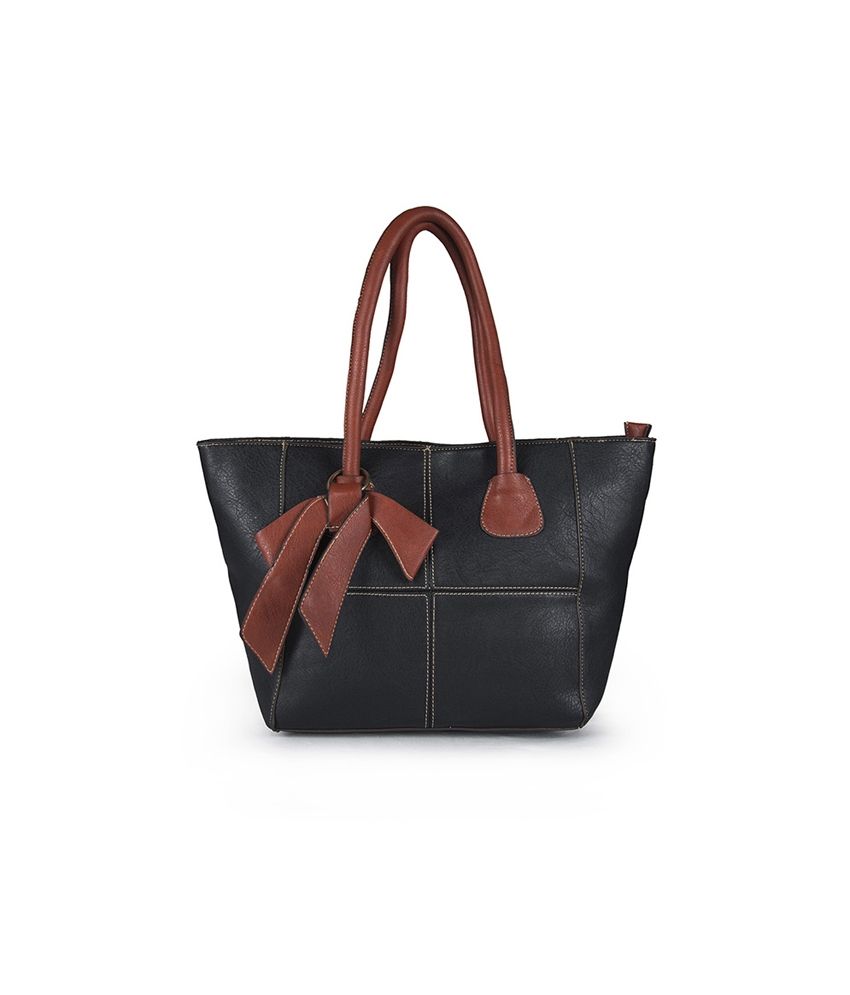 Carry On Handbags Black Bag With Contrast Bow Carry On Handbags Black Bag With Contrast Bow