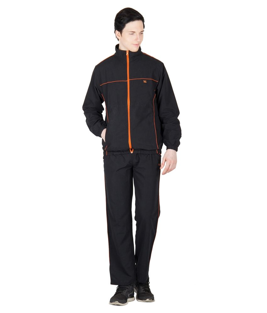 Dazzgear Black Polyester Tracksuits - Buy Dazzgear Black Polyester ...