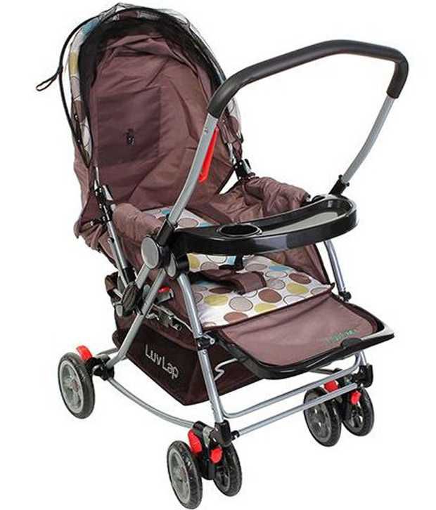 Luv Lap Baby Stroller Pram 2 in 1 with Rocker Cappuccino ...