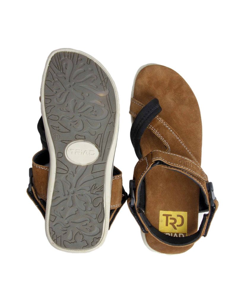 tan velcro sandals