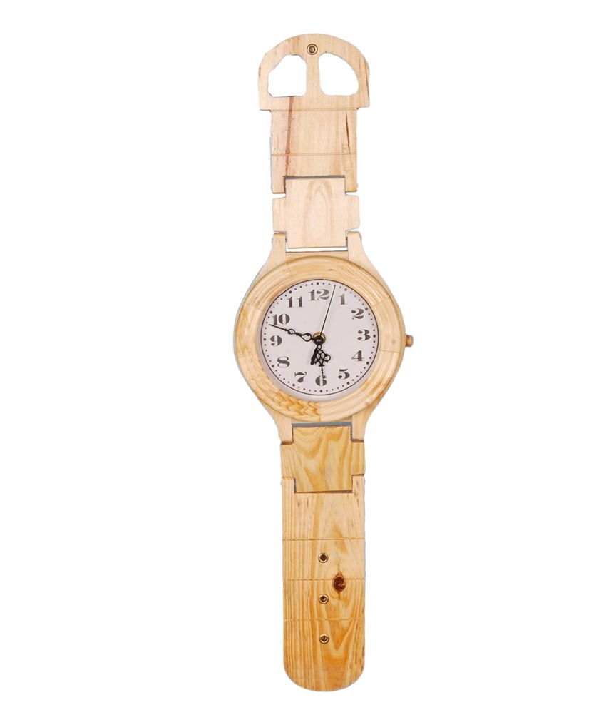 Asaram Handicrafts Brown Bamboo Wrist Watch Style Wall Clock Buy Asaram Handicrafts Brown Bamboo Wrist Watch Style Wall Clock At Best Price In India On Snapdeal