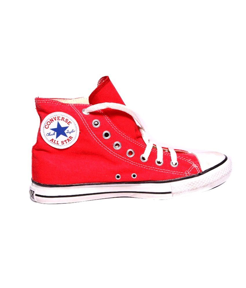 Converse Red Canvas Shoes