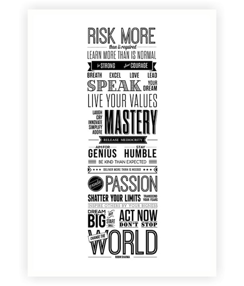 Lab No 4 Robin Sharma Life Motivating Quotes Typography Poster Lab No 4 Robin Sharma Life Motivating Quotes Typography Poster